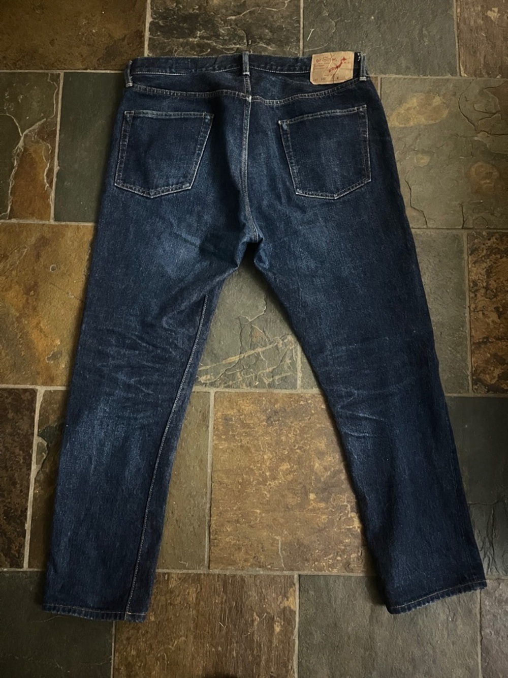 OrSlow Men's Indigo Straight Jeans